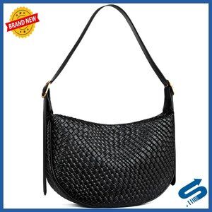 Vegan Leather Crossbody Bag Adjustable Strap Elegant Retro Hobo Purse Women